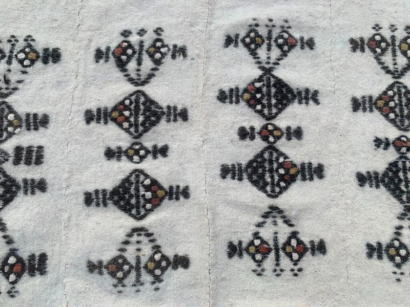 Vintage African Fulani Blanket Handmade Fulani Wedding Hanging Tent Mali 4x7 ft gallery