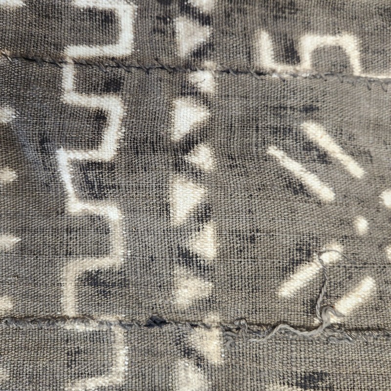 Vintage Authentic African Mudcloth Blanket Mali Hand Woven Bogolanfini Tapestry gallery