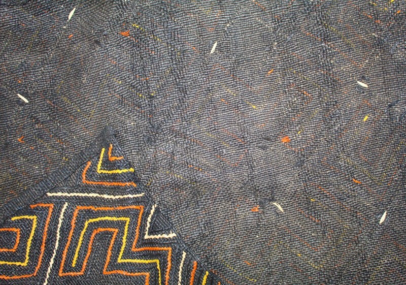 Vintage Black Kuba Bakuba Fabric for Hom Decor/ Bakuba Congo Fabric gallery