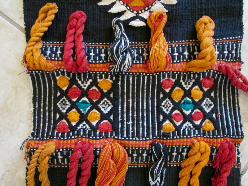 Home Decor, wall hanging,single multicolor weaved band of blanket Djerma niger gallery