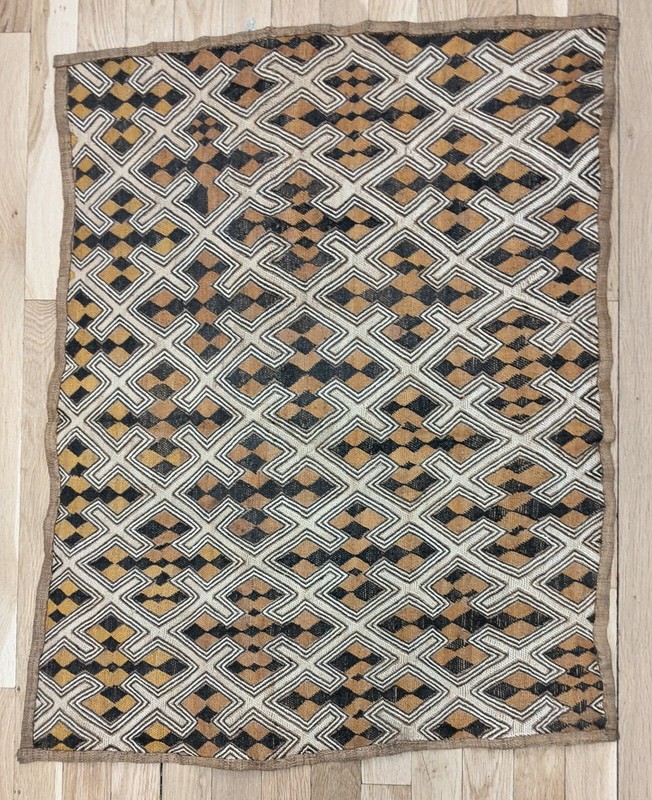 AFRICAN ORIGINAL KUBA RAFFIA CLOTH PANEL TEXTILE CURRENCY KASSAI SHOOWA DRCONGO gallery