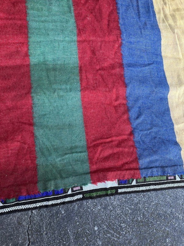 Antique African Ndebele Hand Beaded Traditional Blanket South Africa Hand Woven gallery