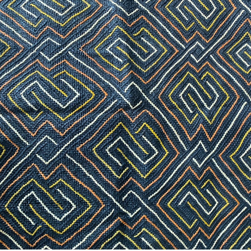 Genuine Kuba Cloth African Textile Tapestry | Congo DRC Raffia Cloth Fabric gallery