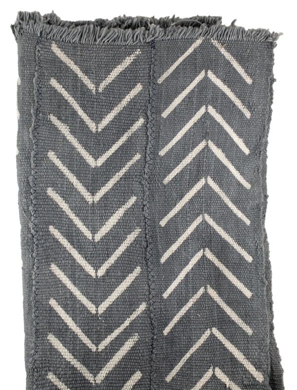 Grey Bogolan Mali Mud Cloth Jumbo Arrow Design African Cotton Handmade gallery