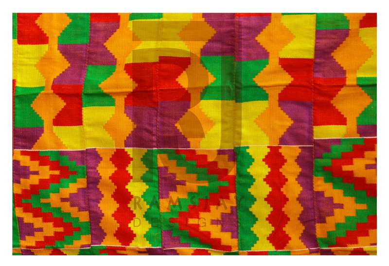 Kente Handwoven Cloth Ashanti Ghana African Clothing African Art Textile 6 yards gallery