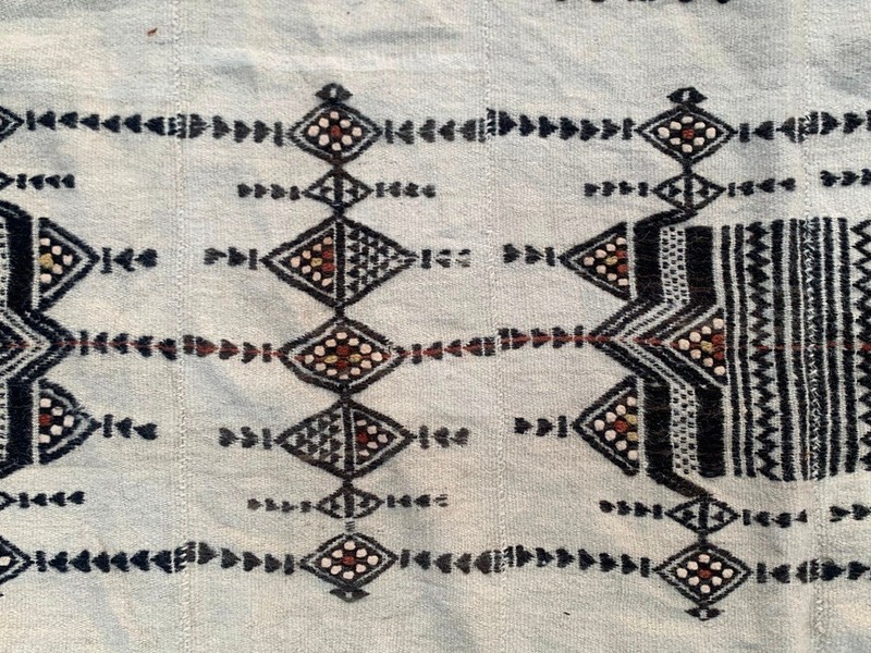 Vintage African Fulani Blanket Handmade Fulani Wedding Hanging Tent Mali 4x8 ft gallery