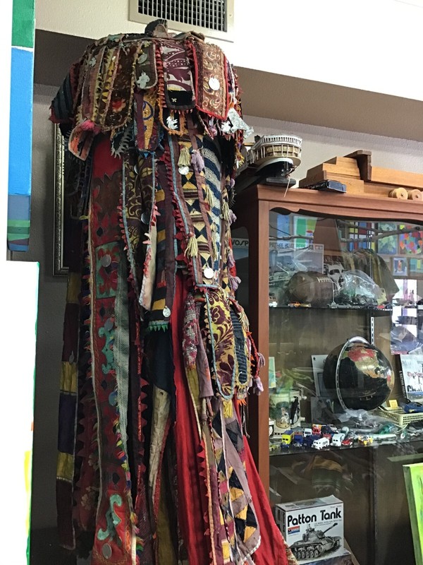 Vintage Yoruba Egungun Ceremonial Dance Costume Textile Headcrest gallery