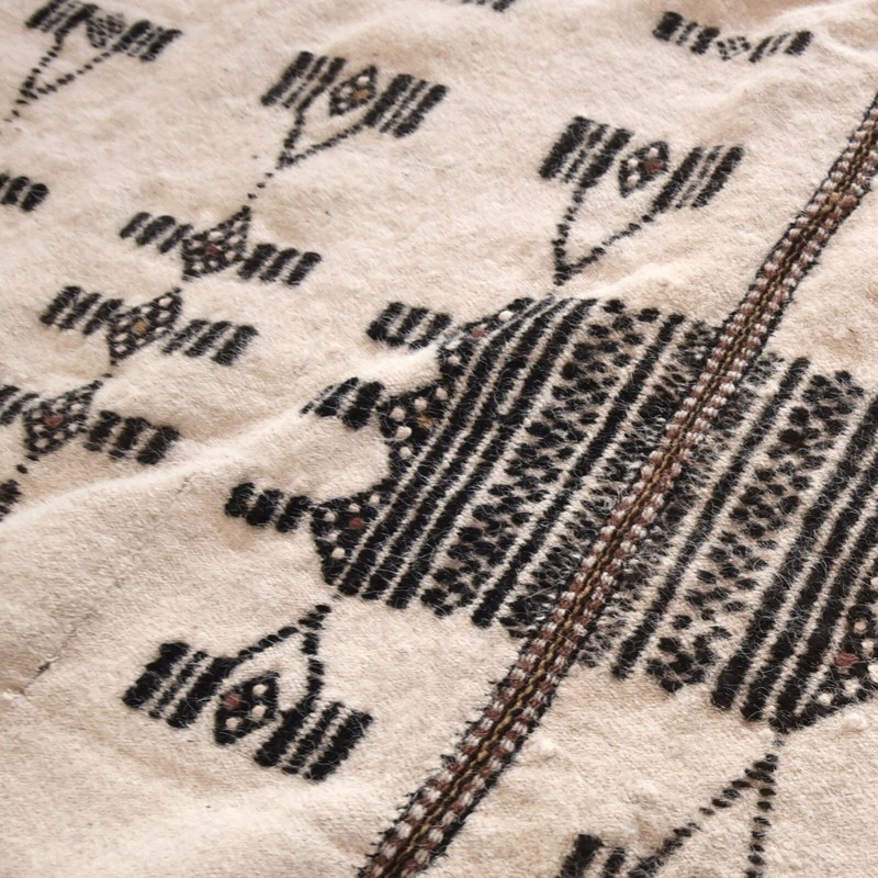 Vintage Beautiful Hand Woven Traditional African Mali Fulani Blanket 46" x 80" gallery