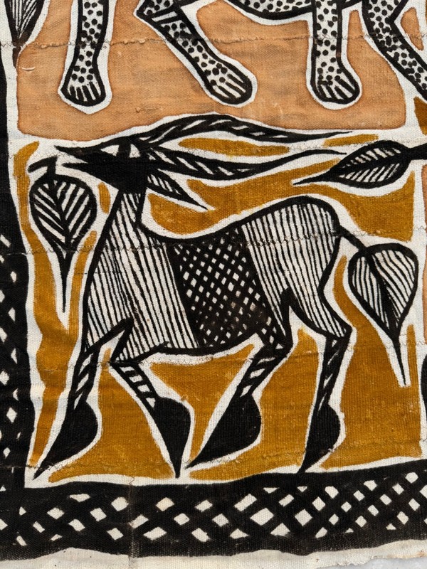 Vintage Beautiful African Senufo Korhogo Mud Cloth Tapestry Textile Cloth gallery