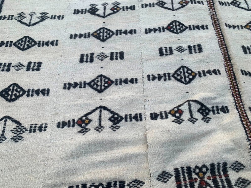 Vintage African Fulani Blanket Handmade Fulani Wedding Hanging Tent Mali 5x8 ft gallery