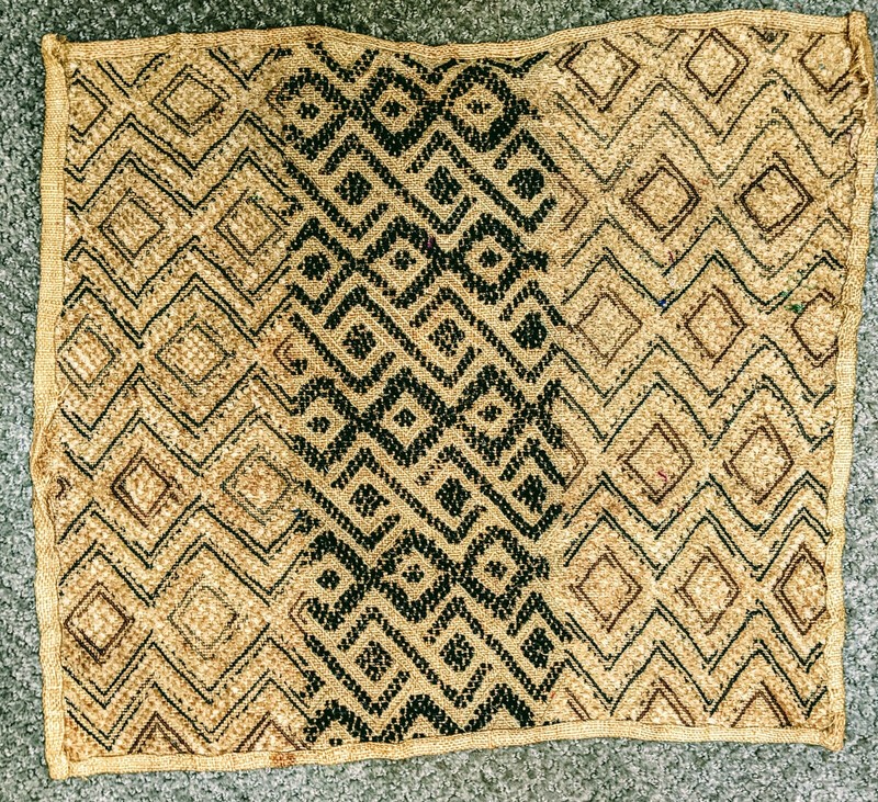 ORIGINAL KUBA RAFFIA CLOTH PANEL TEXTILE CURRENCY KASSAI SHOOWA DR CONGO ETHNIX gallery