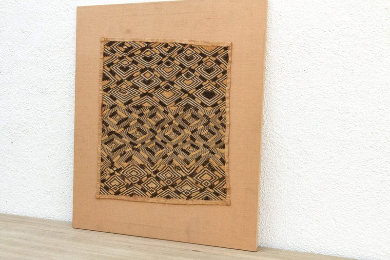 Striking Antique Kuba Raffia Panel gallery