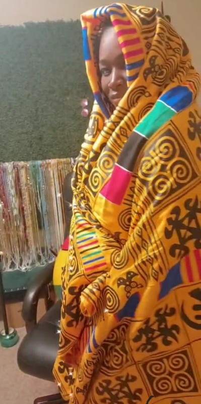 New African Kente Cloth Ghana handwoven textile Art Home decor 6 feet × 10 feet gallery