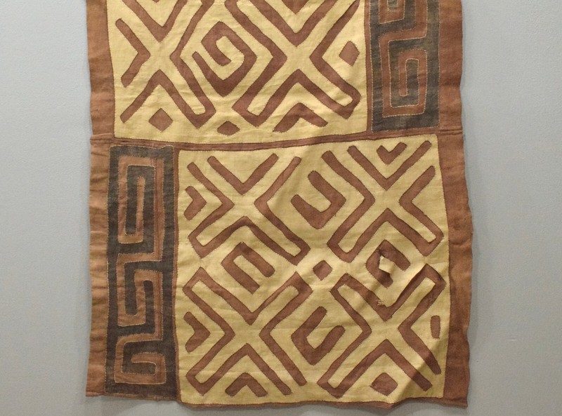 African Natural Woven Kuba Raffia Cloth Congo gallery