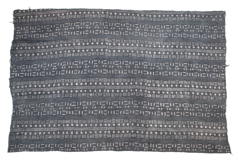 Grey Bogolan Mali Mud Cloth Medley Design African Cotton Handmade gallery