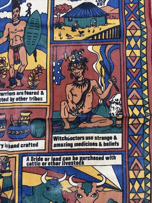 Vintage World Of The Zulu Wall Hanging Dish Towel 17”x22” gallery
