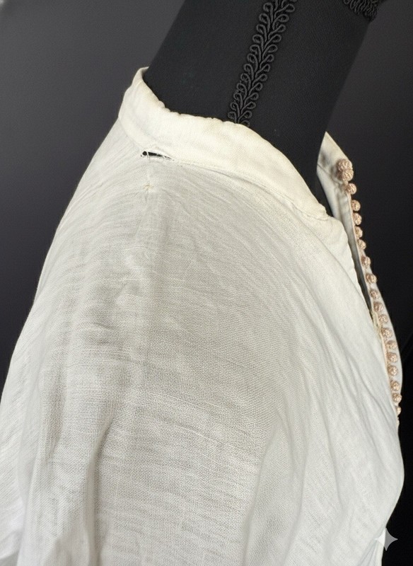 ARCHIVE 1930s Moroccan Kaftan - Skalli Gold Metallic Brocade - Fez Origin gallery