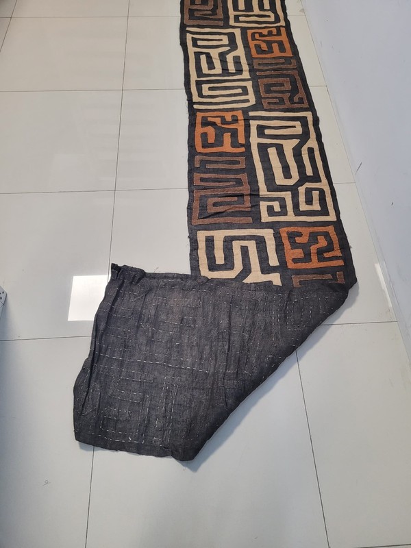 Abstract Art, Hand Woven Kuba Raffia Fabric gallery