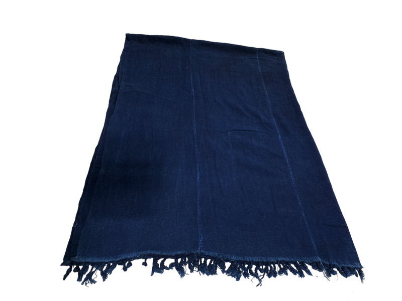 #5098 Fine Plain Indigo Cloth – Mossi Tribe Burkina Faso 60 » H x 62 » W