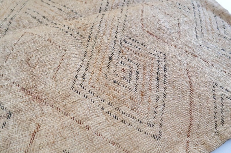 NEW Vintage African Kuba Shoowa Cloth Raffia Textile Panel 25x25 Kasai Velvet 08 gallery
