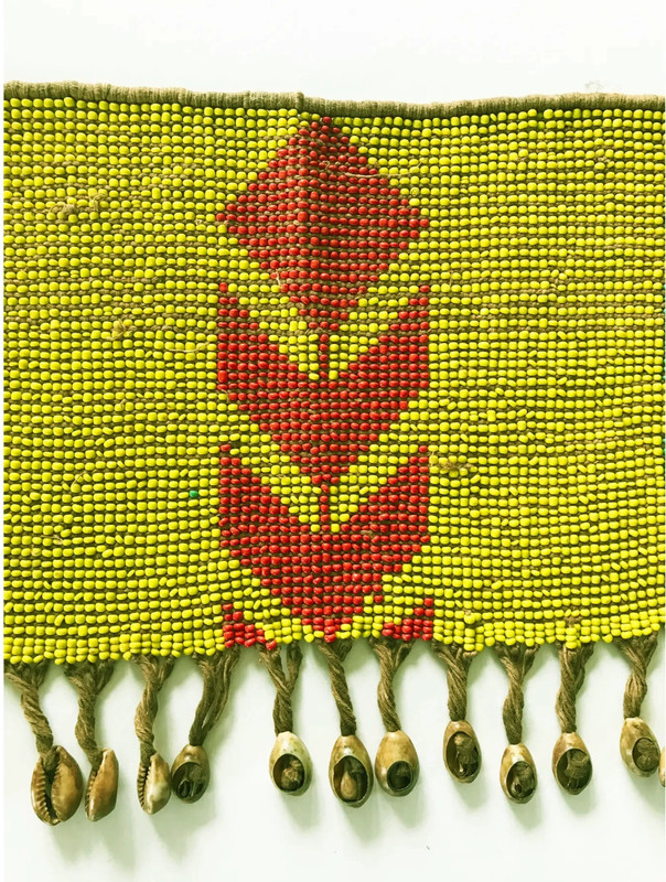 #55 Ceremonial Skirt Kirdi Beaded Cache Sex Pikuran Cameroon 19" W gallery