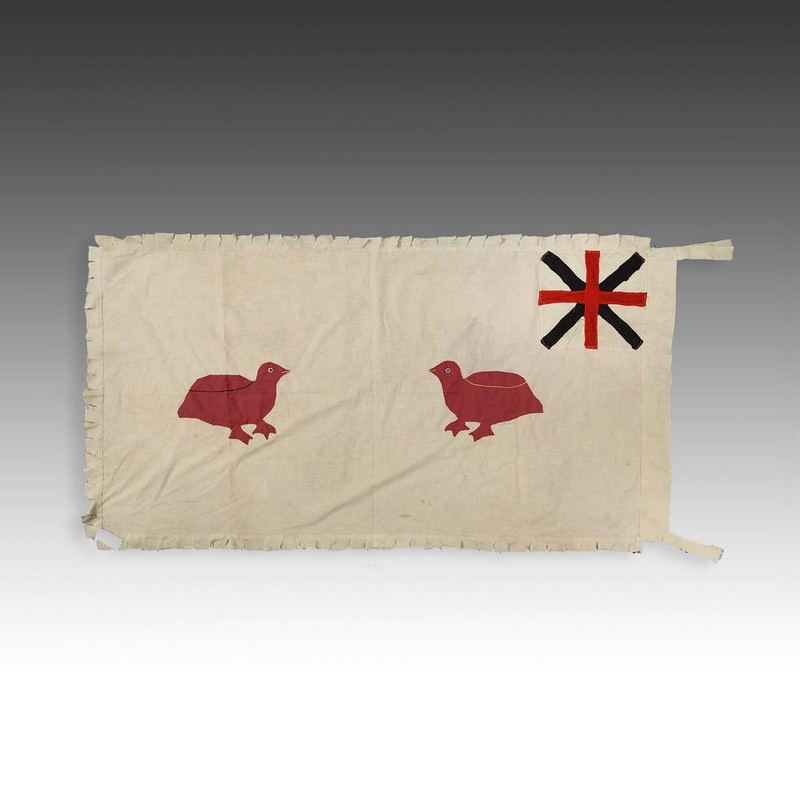 FRANKAA ASAFO MILITARY WARRIOR FLAG COTTON APPLIQUE FANTE GHANA WEST AFRICA