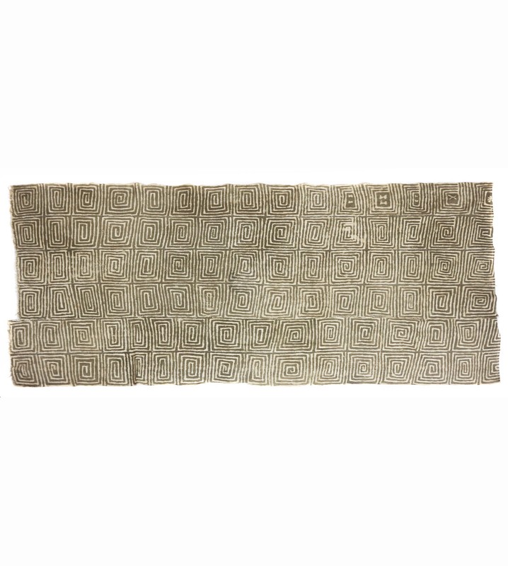 Antique handmade Bogolan strip-woven mud cloth from Mali, West Africa B211