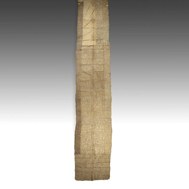TCAKA DANCE SKIRT KUBA WOVEN RAFFIA DEMOCRATIC REPUBLIC CONGO CENTRAL AFRICA