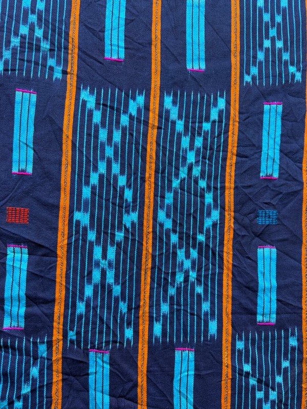 Vintage Fabulous African Baule Ikat Textile Cloth 150x110 Cm gallery
