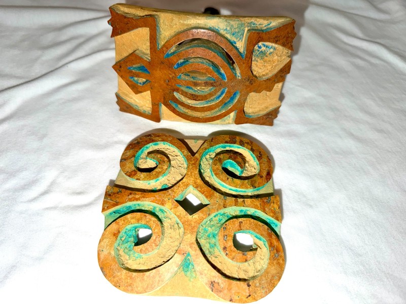 Authentic Adinkra Gourd Printing Stamp for Fabric