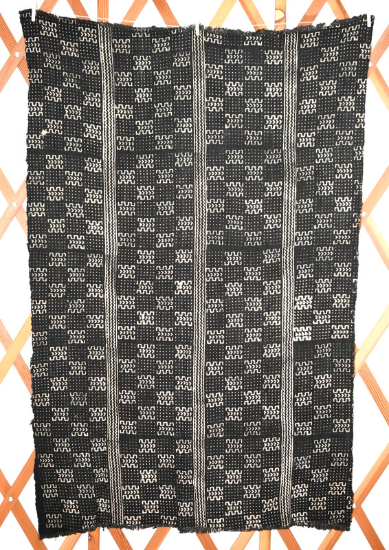 African Bogolanfini Mud Cloth Fabric Handmade Tribal Bamana People Mali, Africa