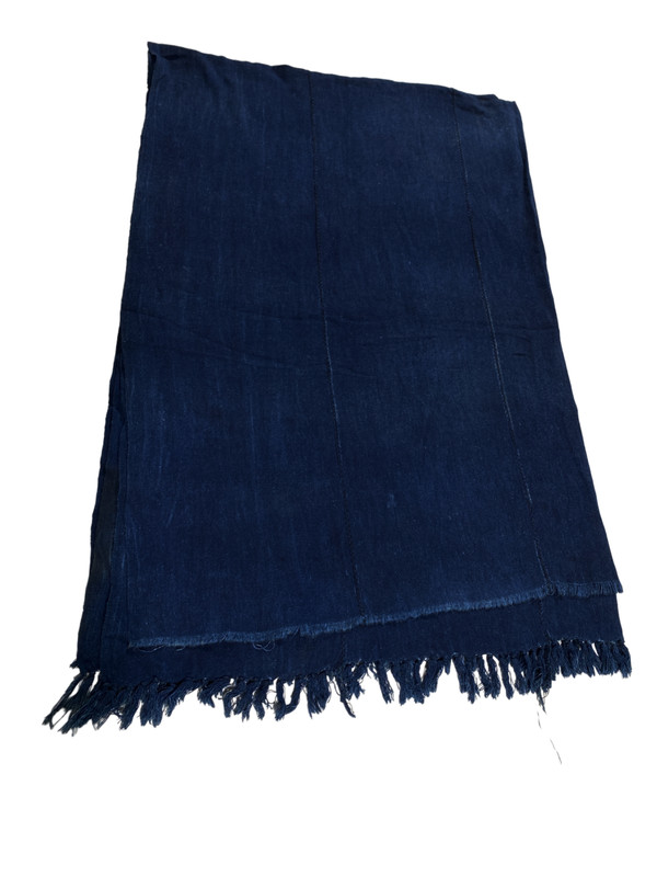 # 5101 Fine Plain Indigo Cloth - Mossi Tribe Burkina Faso 60 " H by 43" W gallery