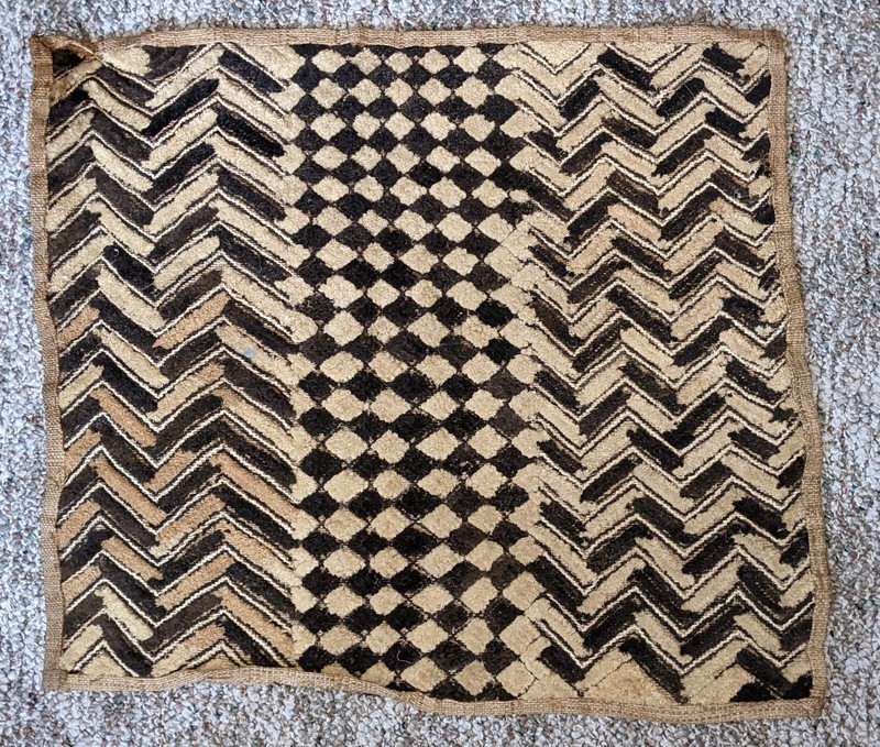 AFRICAN ORIGINAL KUBA RAFFIA CLOTH PANEL TEXTILE CURRENCY KASSAI SHOOWA DR CONGO gallery