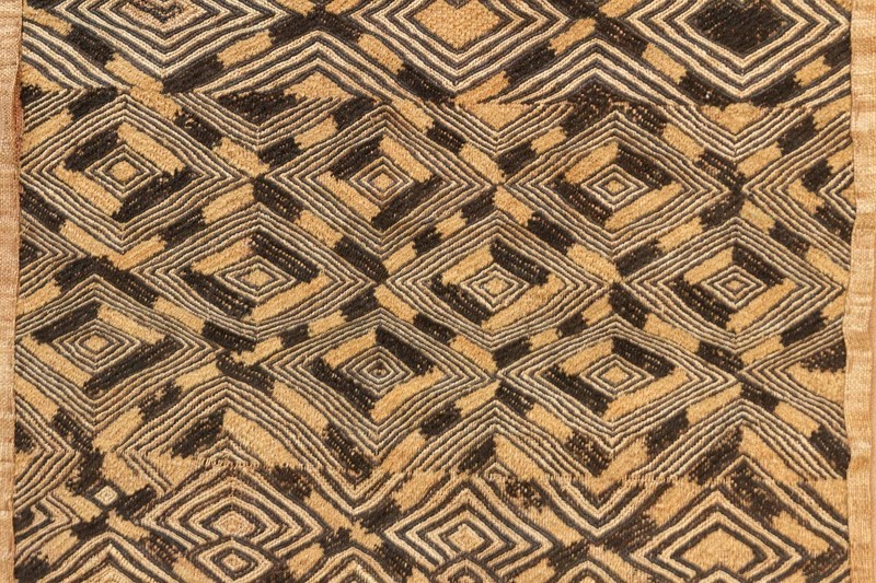 Striking Antique Kuba Raffia Panel gallery