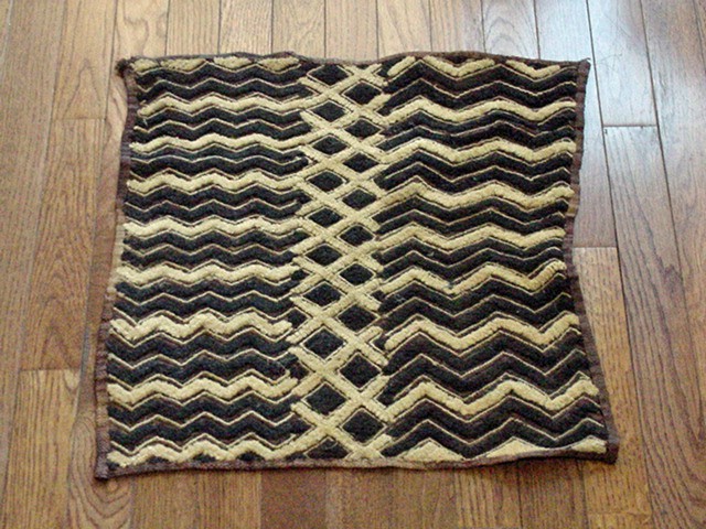 Vintage handmade African art Kuba cloth , fabric Zaire Congo(DRC). #315 Tapestry
