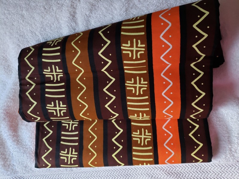 African MudCloth Print Fabric. Mudcloth Bogolan Print. 2 YARDS MINIMUM SALE gallery