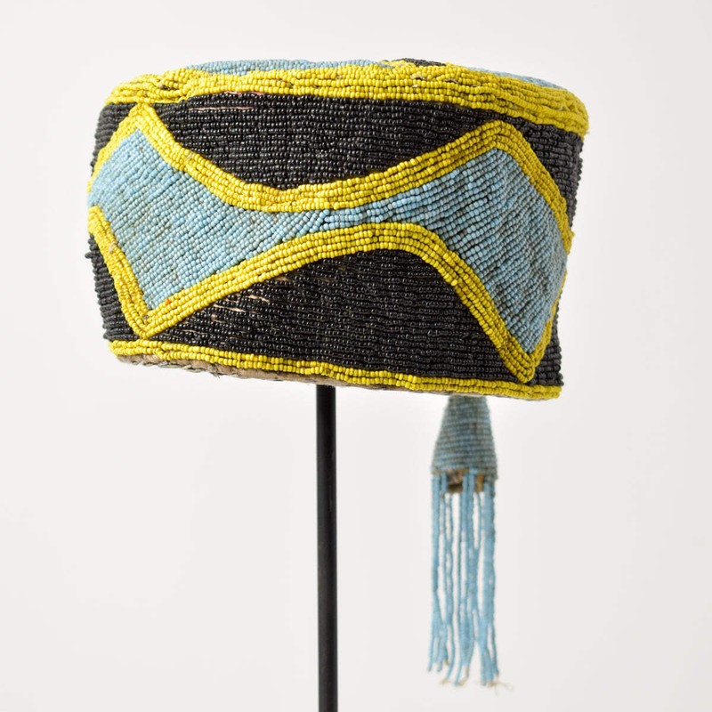 Yoruba Beaded Hat Nigeria Sidley Collection gallery