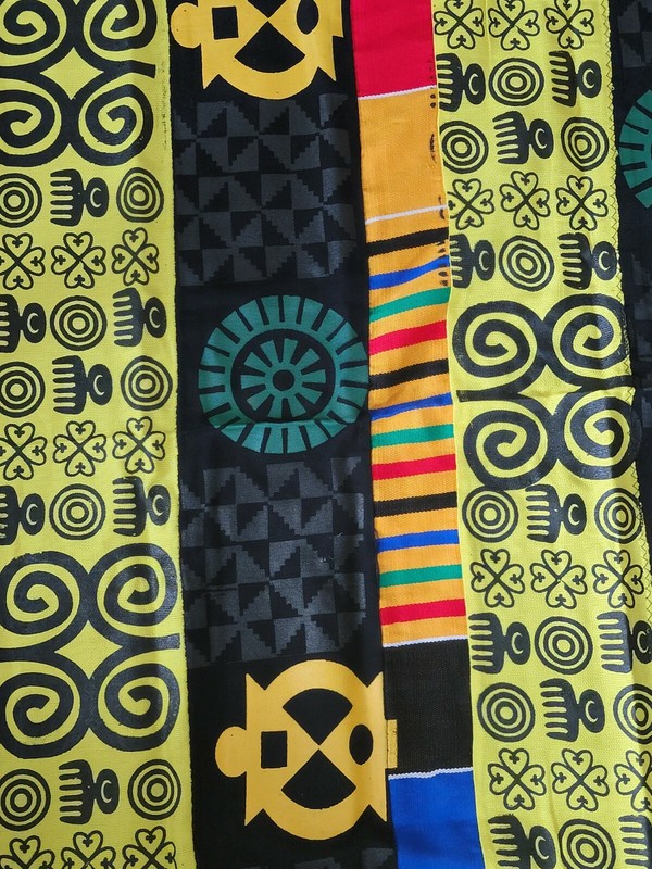 New African Kente Cloth Ghana handwoven textile Art Home decor 6 feet × 10 feet gallery