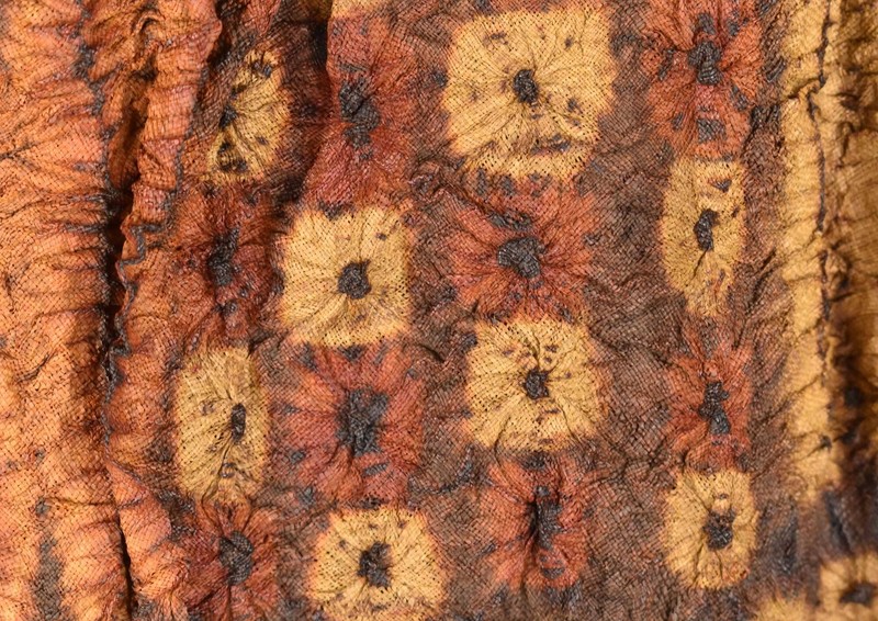 Dida Ceremonial Raffia Tie-Dye Textile Côte d'Ivoire 36x34 inch gallery