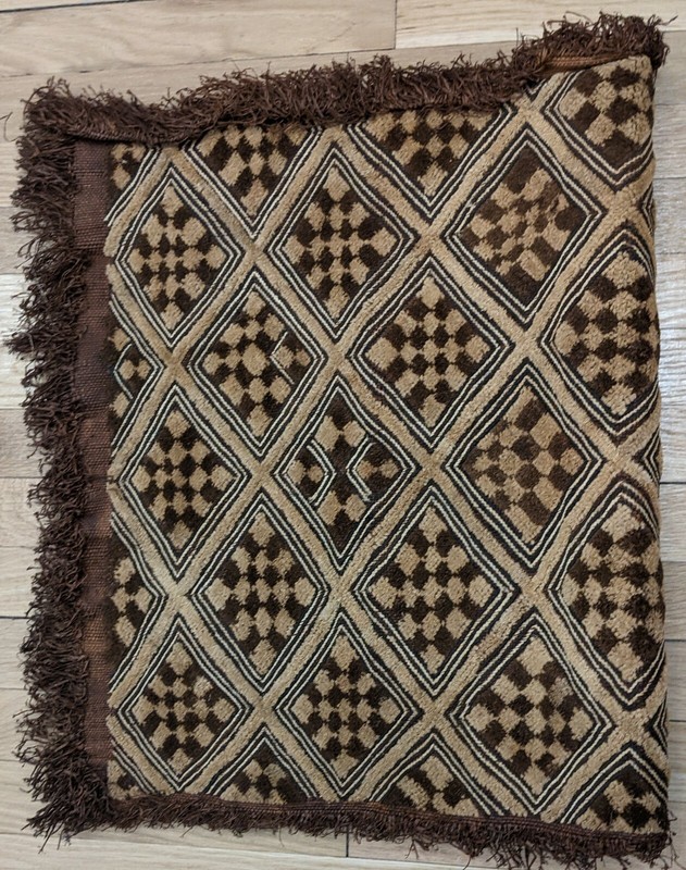 ORIGINAL AFRICAN KUBA RAFFIA CLOTH PANEL TEXTILE CURRENCY KASSAI SHOOWA DR CONGO gallery