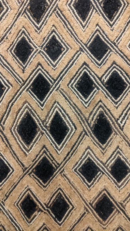AFRICAN ORIGINAL KUBA RAFFIA CLOTH PANEL TEXTILE CURRENCY KASSAI SHOOWA DRCONGO gallery
