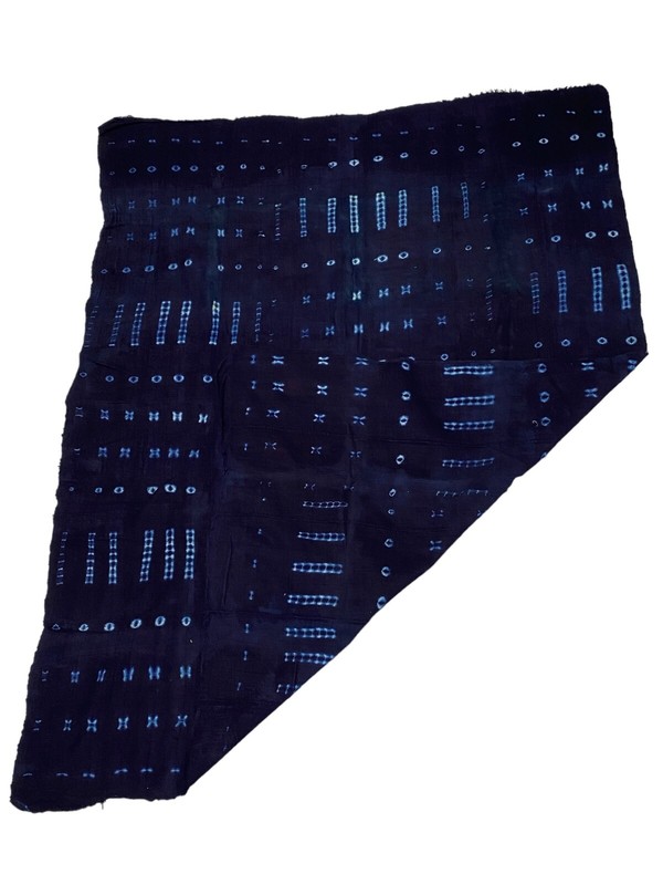 #5957 Fine Indigo Cloth - Mossi Tribe Burkina Faso 54" H by 42" W gallery