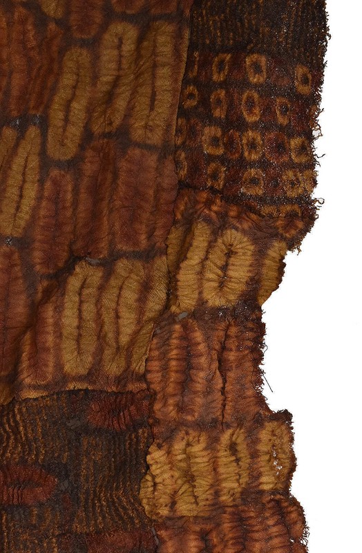 Dida Ceremonial Raffia Tie-Dye Textile Côte d'Ivoire 78x40 inch gallery