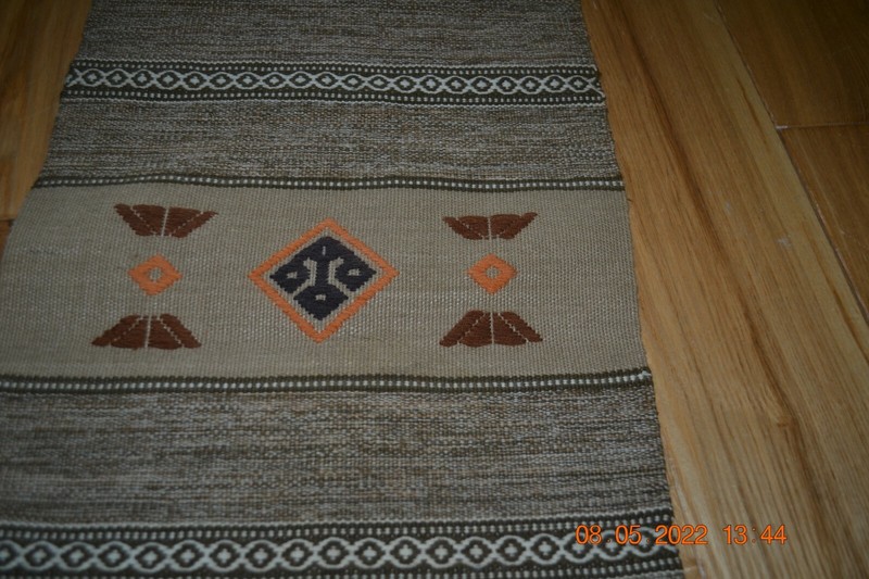 Authentic South African Handwoven THORKILD from Lesotho Runner MINT (#72) gallery