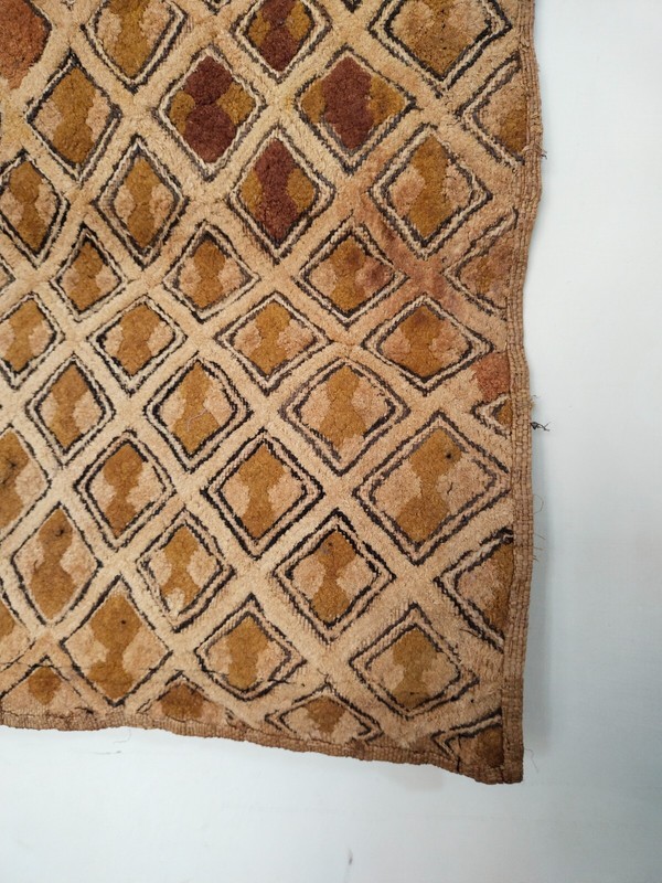 Vintage Kuba Cloth Raffia Textile Traditional African woven Tribal Congo item895 gallery