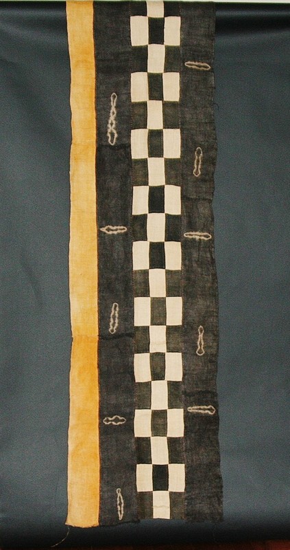 Kuba Cloth African Tapestry Congo Raffia Rare Fabric 8 VTG Textile Long 10+ Feet
