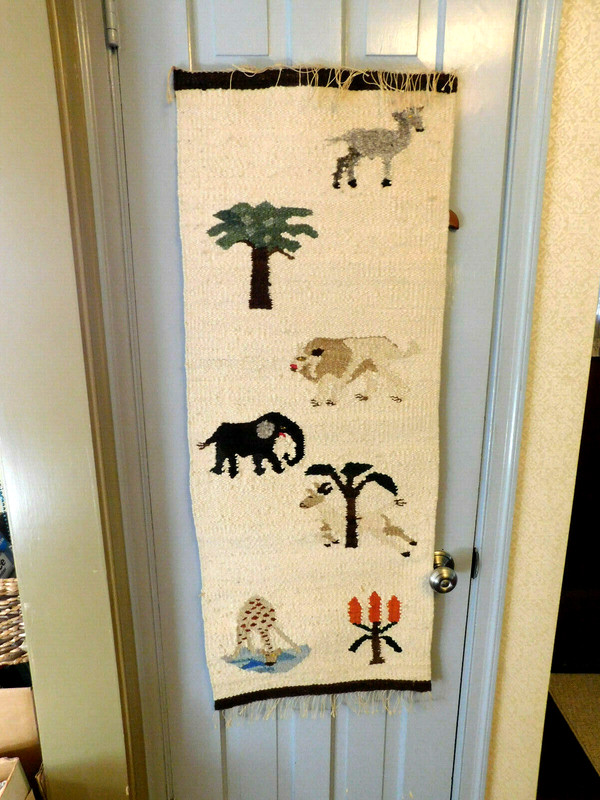 Vtg Majorie Pope Ellis Weaving Handwoven African Wall Art Sobantu Village OOAK