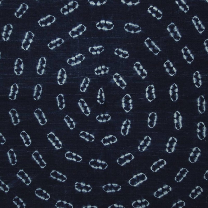 WOMAN'S WRAP SKIRT MOSSI INDIGO HAND DYE COTTON BURKINA FASO W. AFRICA 20TH C gallery