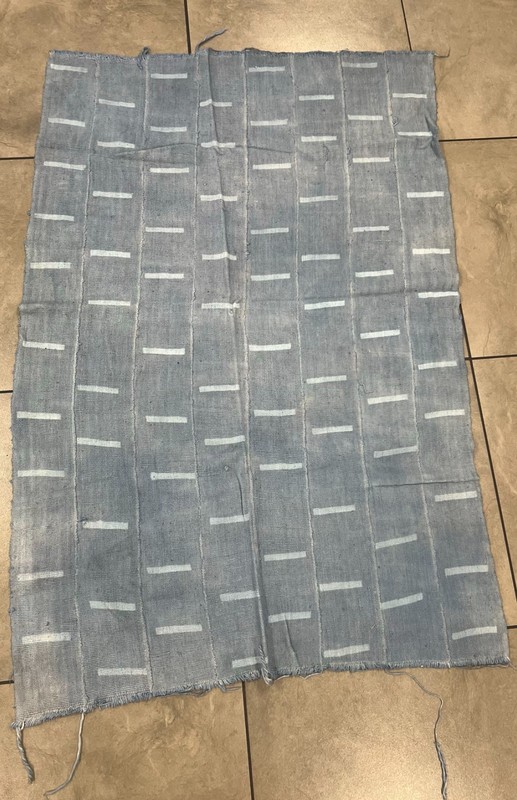 Handwoven Bogolanfini Mud Cloth - Authentic Mali African Cotton Textile 42"x60" gallery