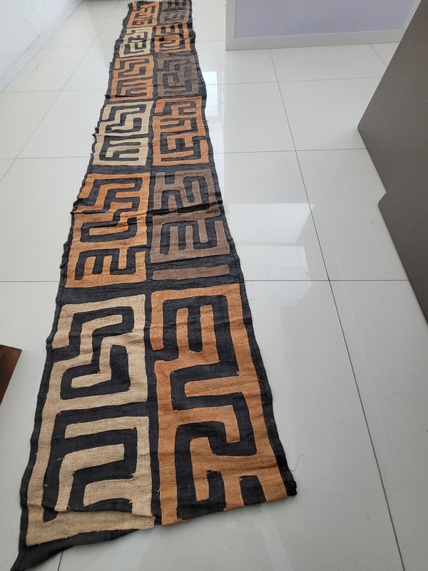 Antique Congo Art, Hand Woven Kuba Raffia Cloth